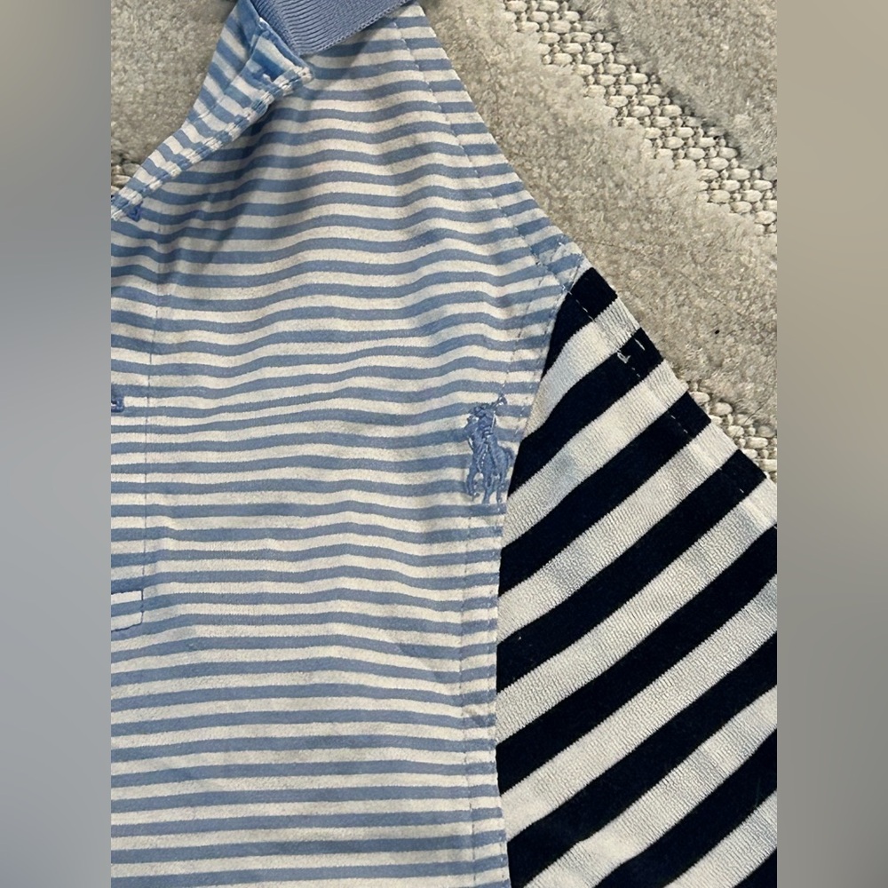 Vintage Y2K Ralph Lauren Polo Striped Cropped Halter Tie-Back Top - S/M - Picture 4 of 8